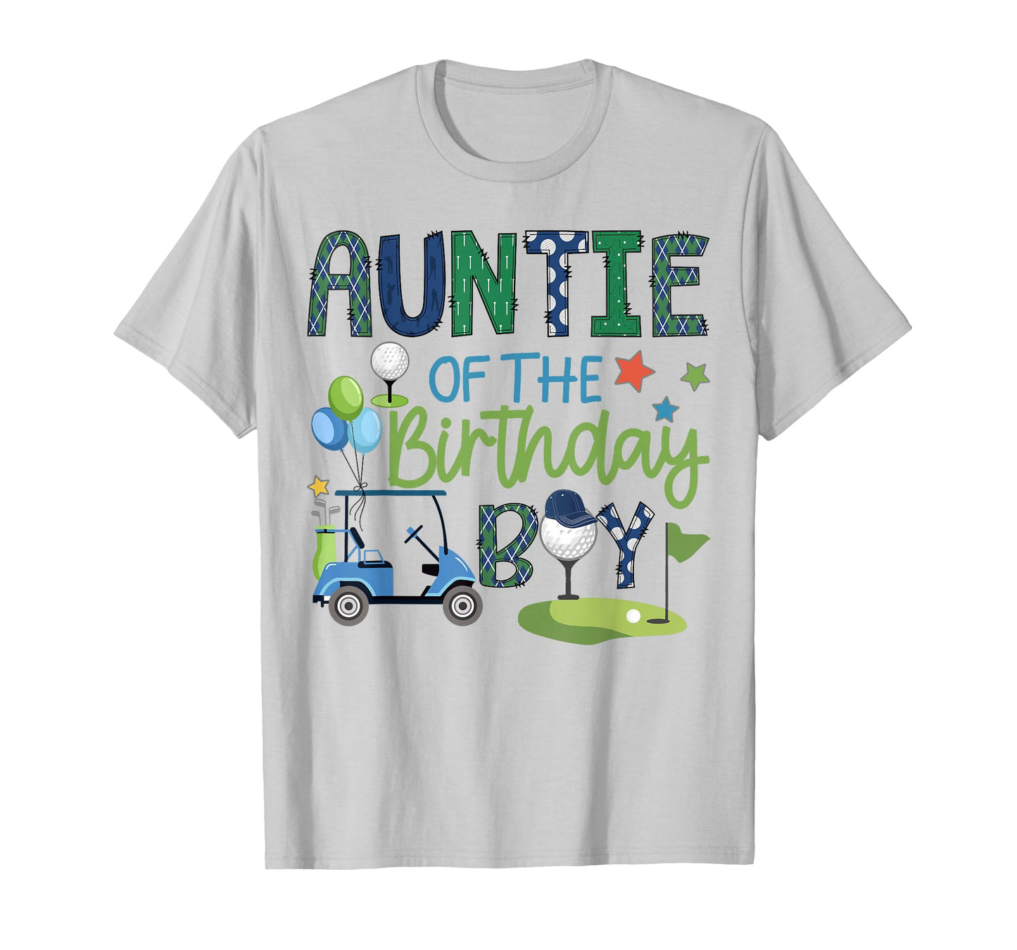 Auntie Of The Birthday Boy Hole in One Golf Sport T-Shirt