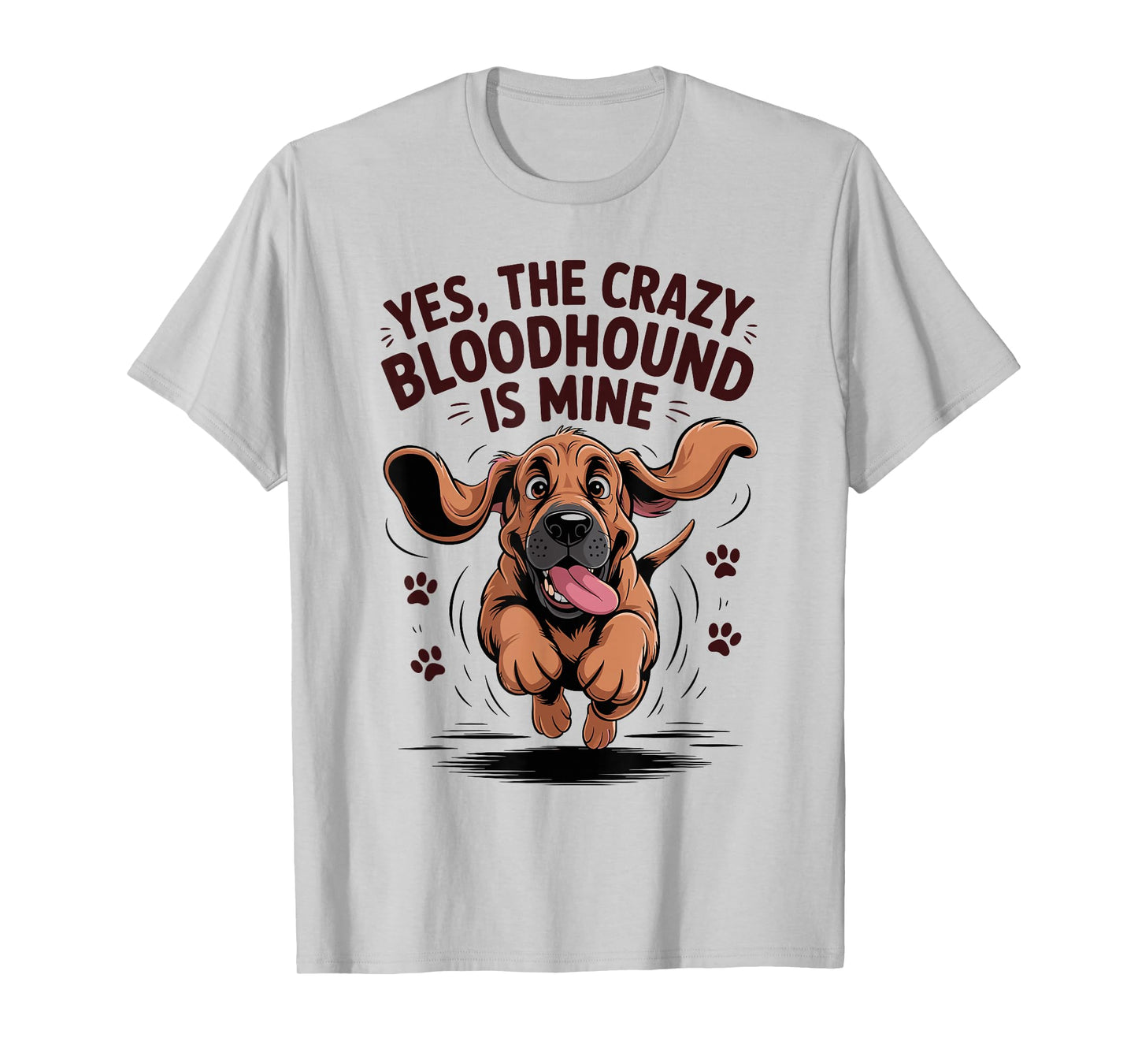 Bloodhound Breed Cute Pet Dog Lover Cartoon Funny Bloodhound T-Shirt