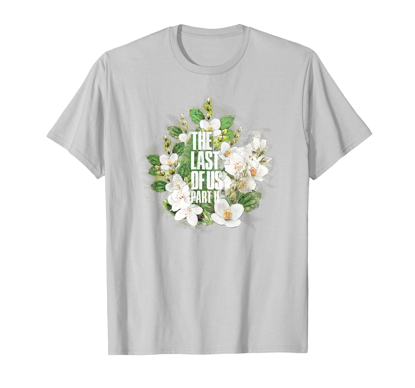 The Last of Us Part II Watercolor Floral Big Chest Logo T-Shirt