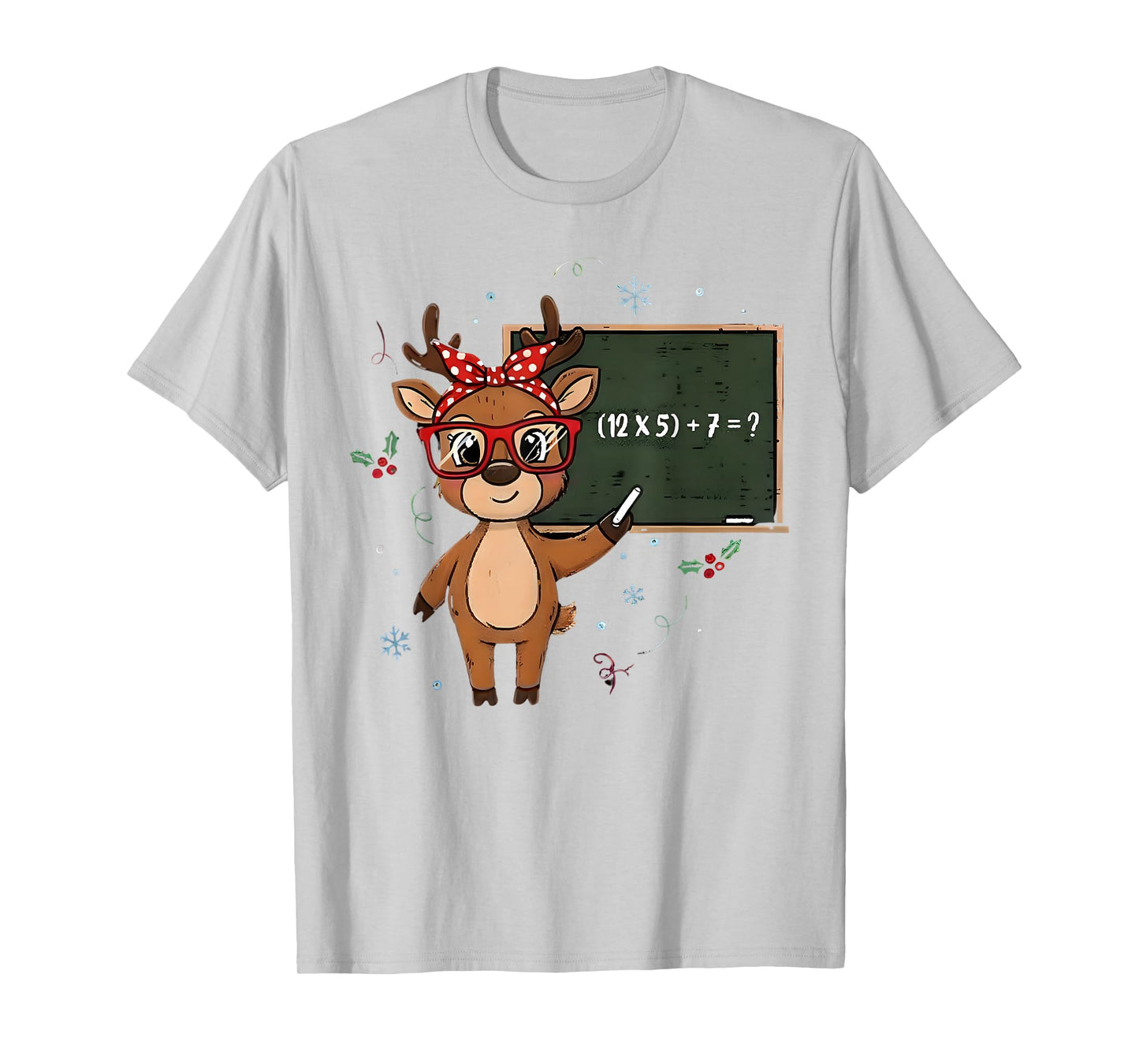 67 Meme Christmas Reindeer Funny 6 7 Teacher Men Women Kids T-Shirt