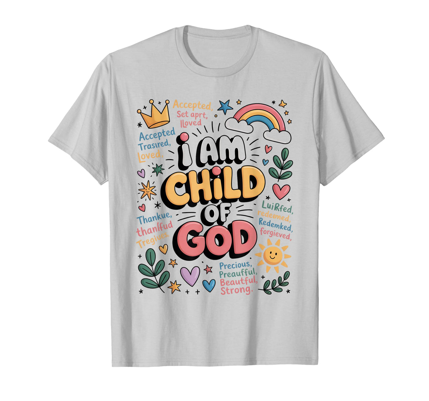 I am a Child of God Christian Retro Jesus Faith Gifts T-Shirt