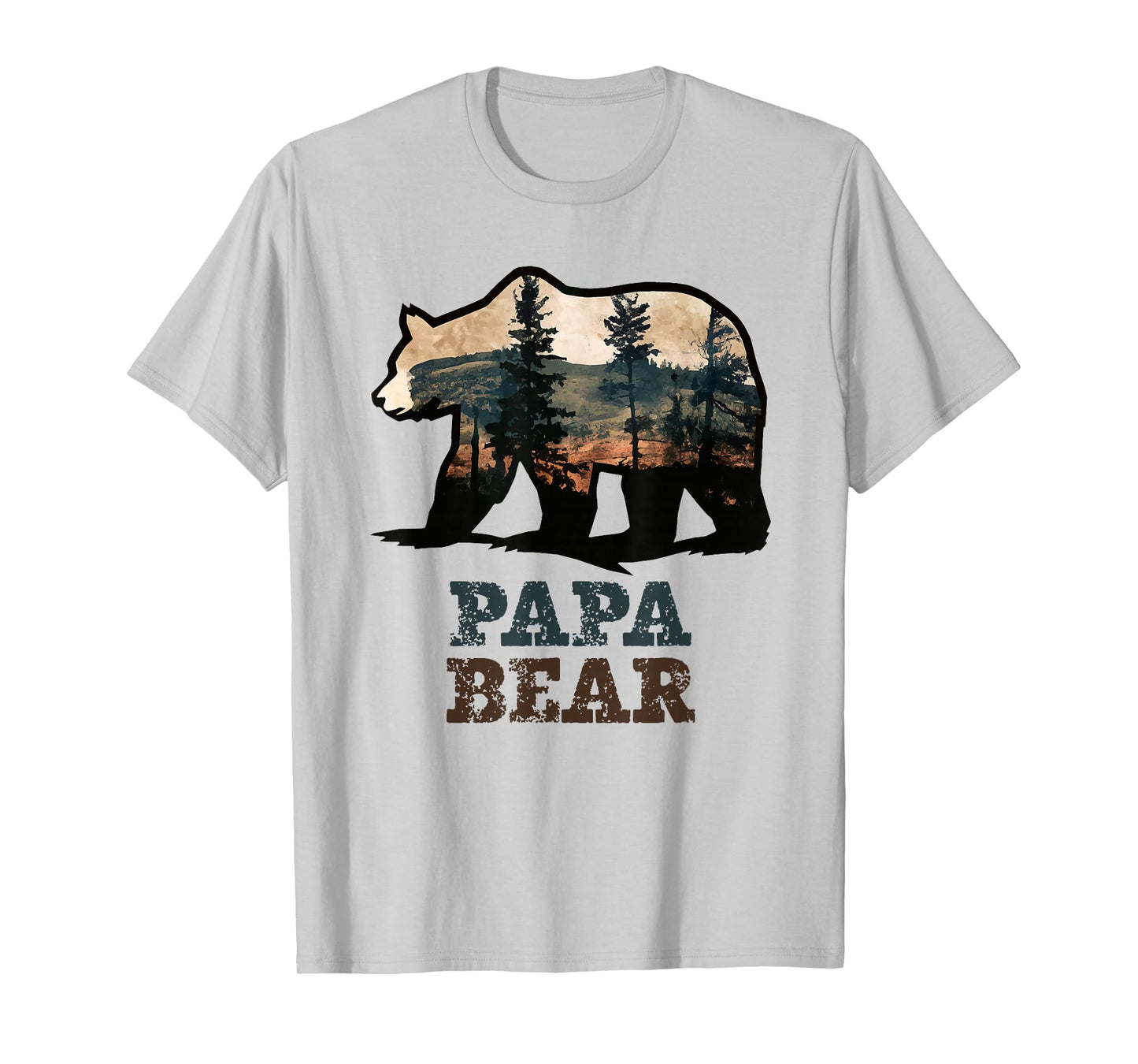 Papa Bear Vintage Retro Funny T-Shirt