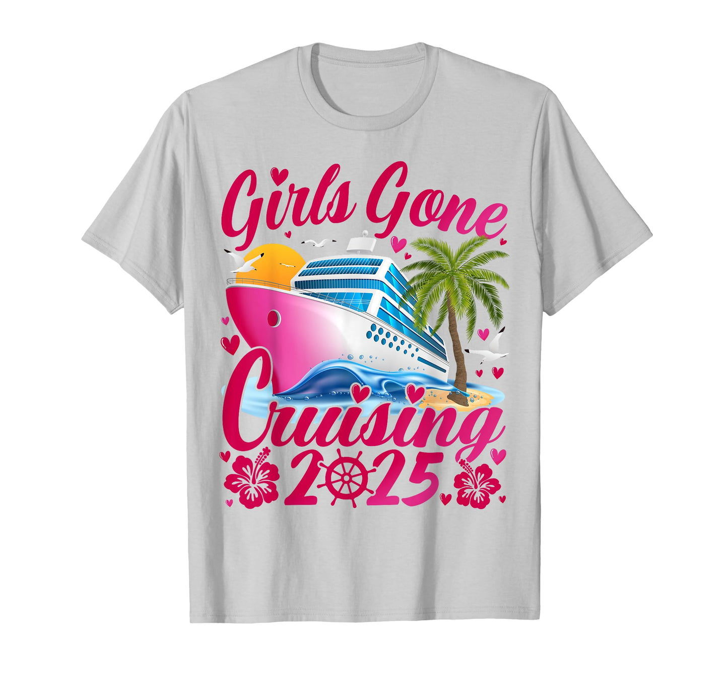Girls Gone Cruising 2025 Women Cruise Vacation T-Shirt