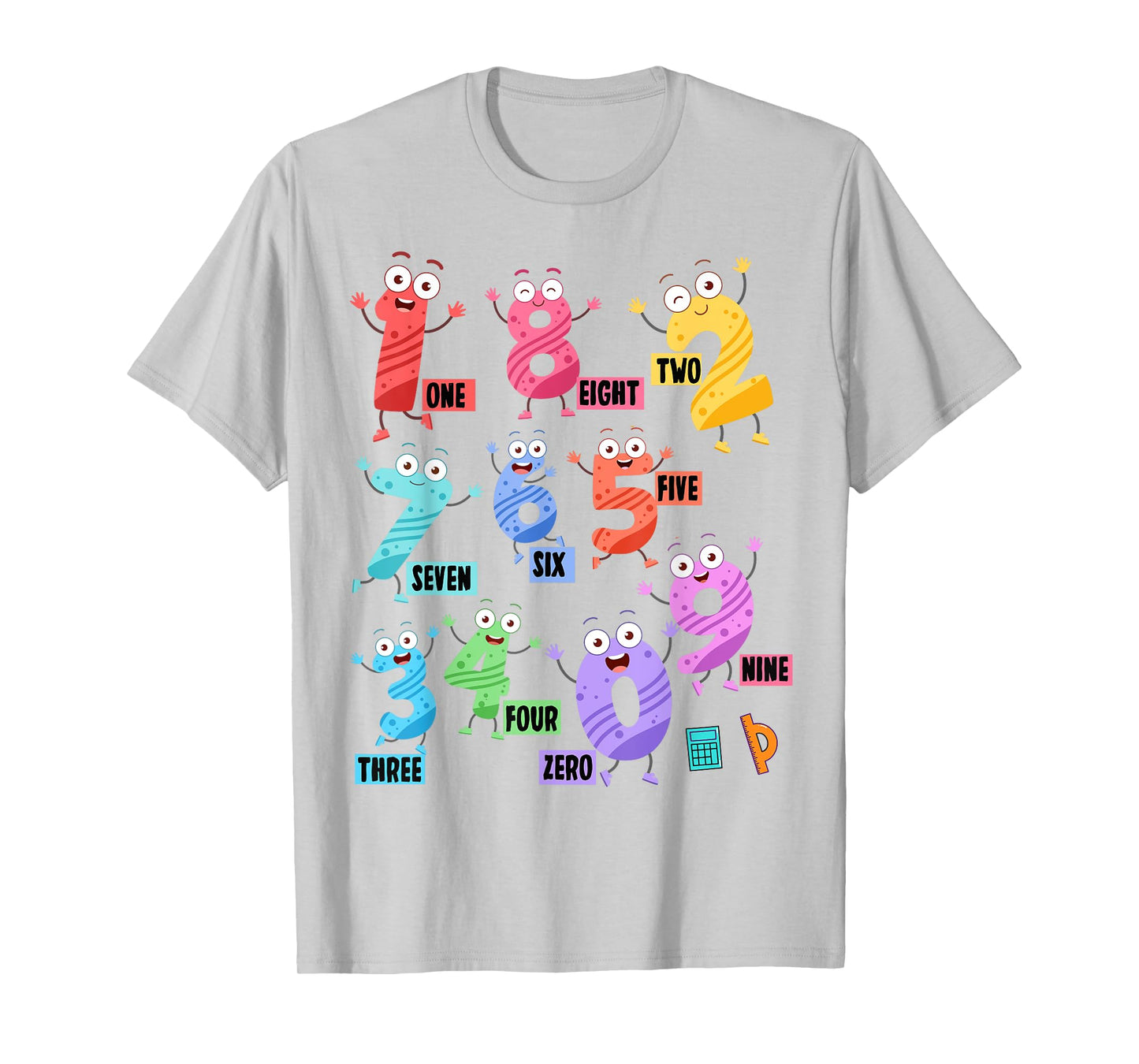 Maths Day Costume With Numbers On Idea Kids Maths Number T-Shirt