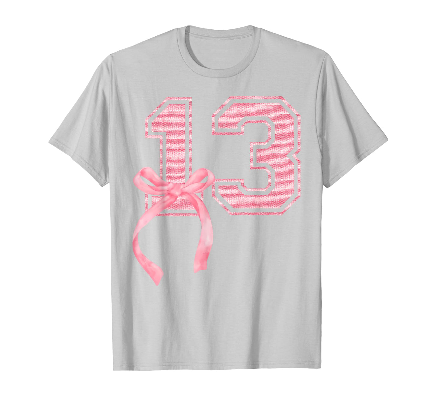 Birthday Girl Pink Coquette Bow 13 Year Old Aesthetic Girly T-Shirt