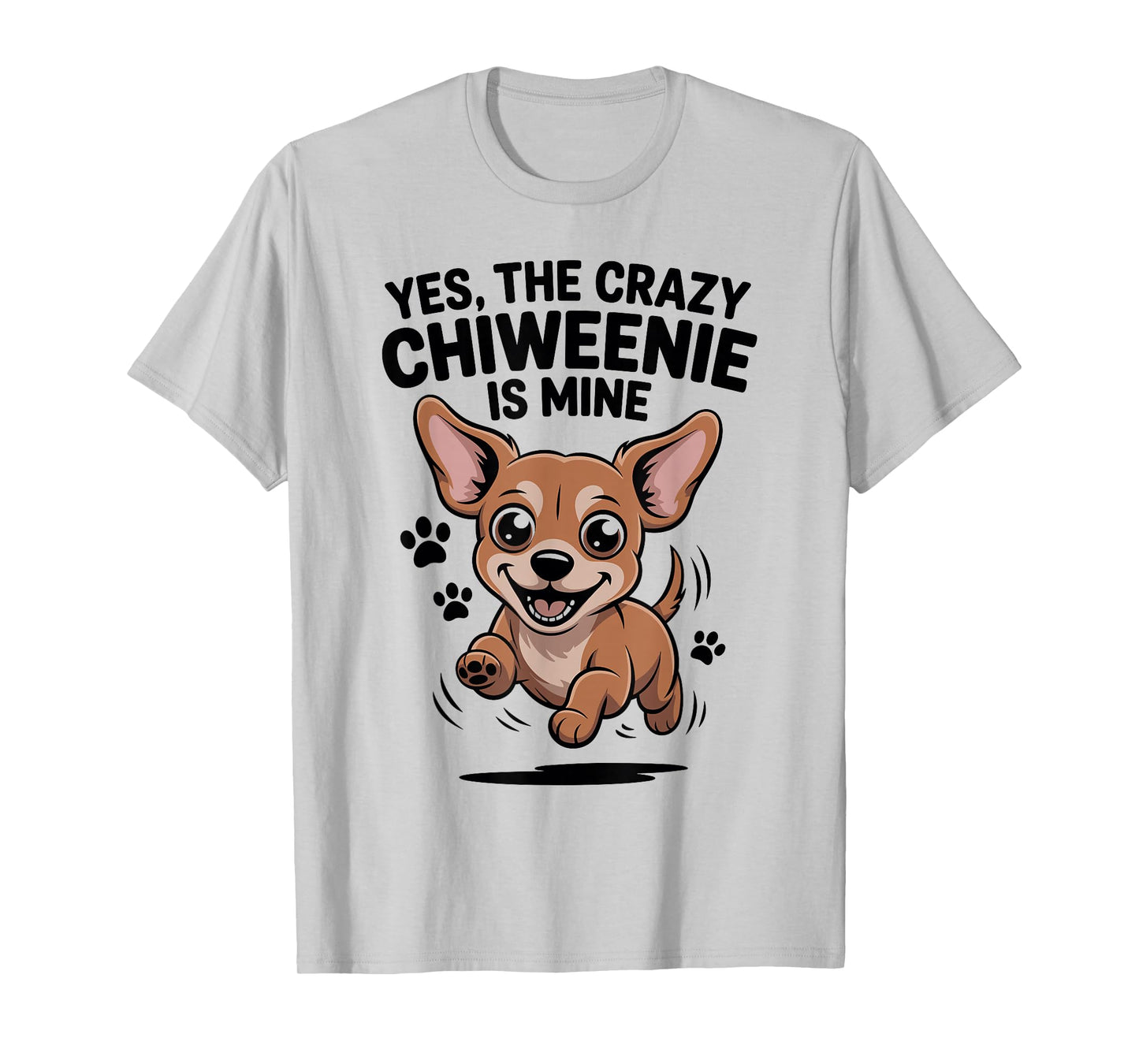 Cute Pet Small Dog Breed Lover Cartoon Style Funny Chiweenie T-Shirt