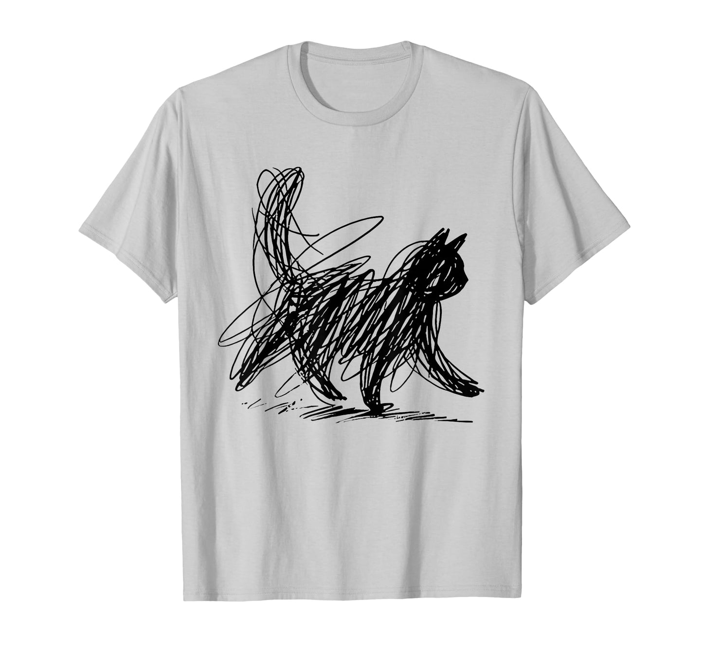 Minimalist cat Art T-Shirt