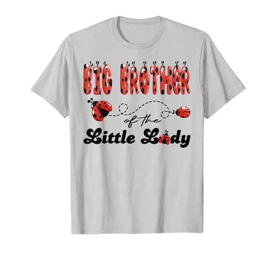 Big Brother of The Little Lady Birthday Girl Ladybug Lover T-Shirt