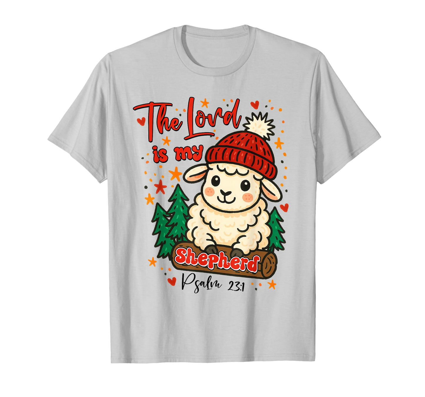 Christmas Xmas Vibes Christian The Lord is My Shepherd T-Shirt