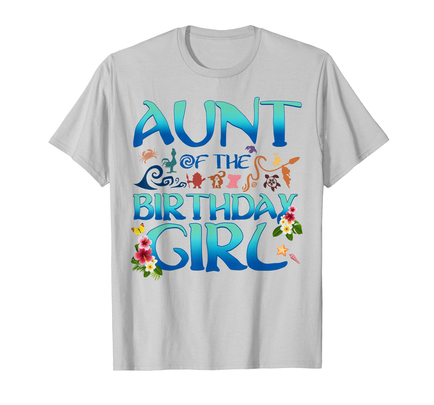 Aunt Of The Birthday Girl Matching Oceania Adventure Family T-Shirt