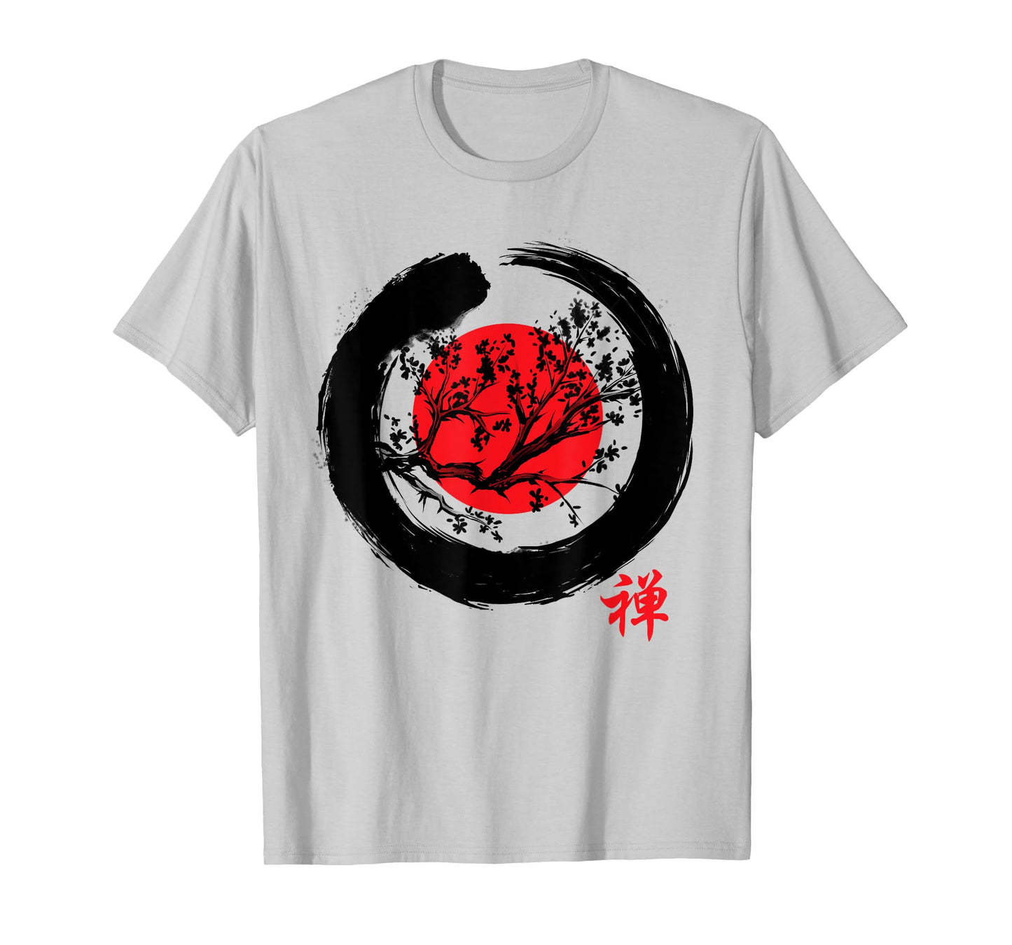 Japanese Calligraphy - Zen Buddhist Enso Circle Meditation T-Shirt