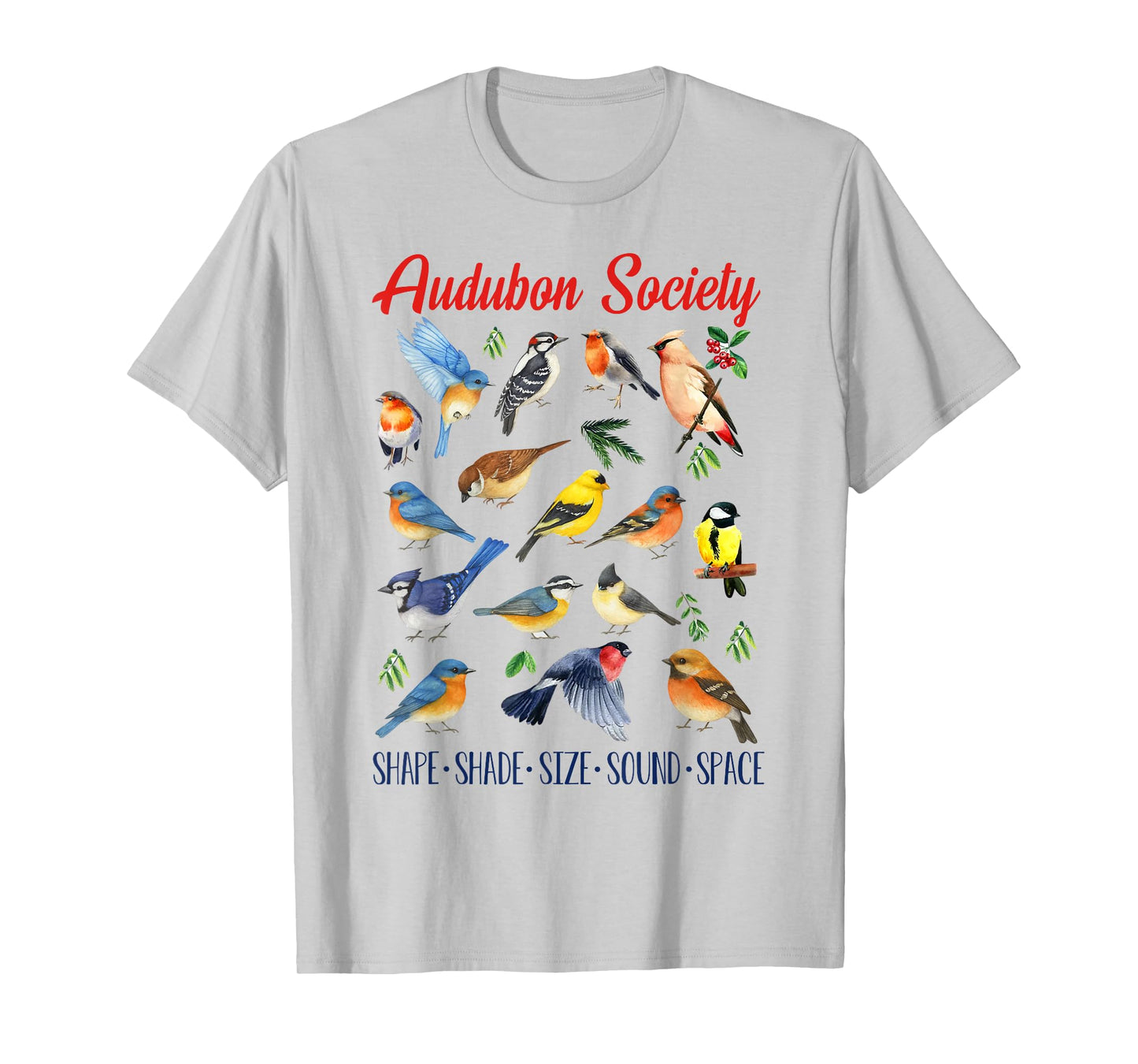 Bird Lover Bird Nerd Bird Watching Lover Audubon Society T-Shirt