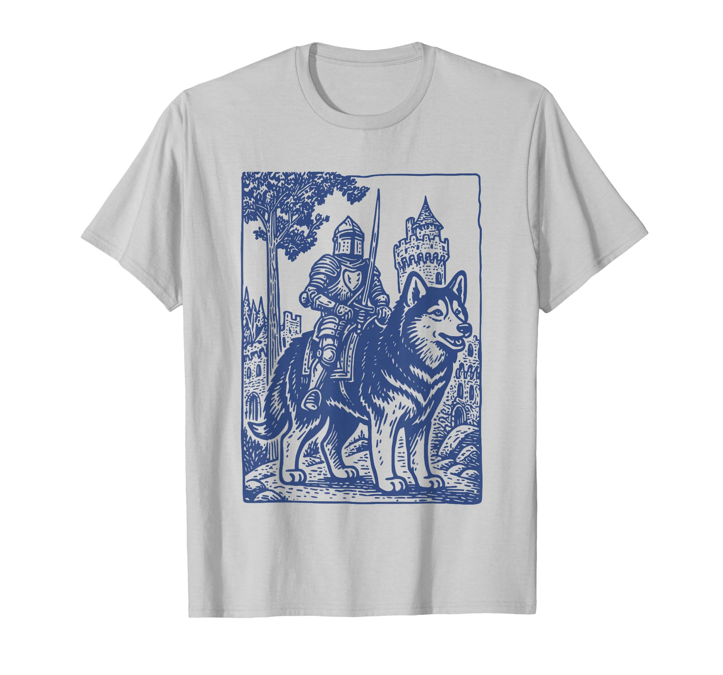 Knight Husky Rider Vintage T-Shirt