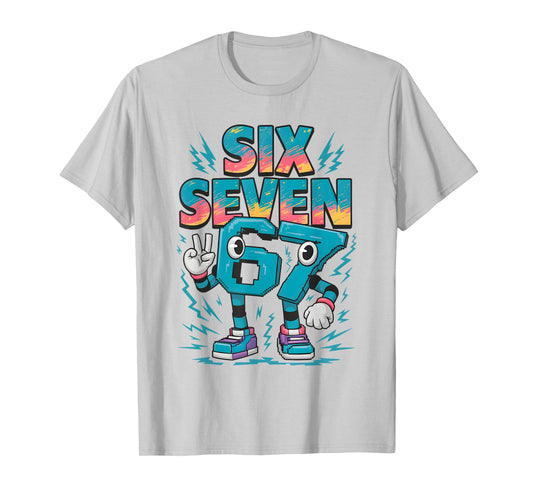 Kids Meme 67 Six Seven 6 7 Italian Brainrot T-Shirt