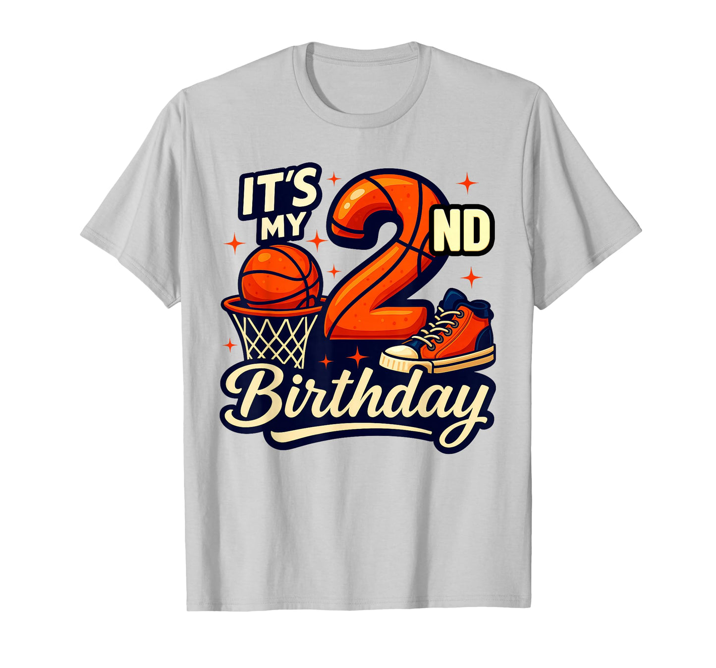 It's My 2nd Birthday Basketball Lover 2 Years Old Bday T-Shirt