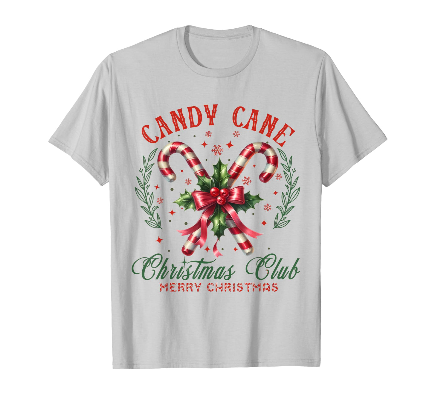 Christmas Holiday Season Xmas Candy Cane Christmas Club T-Shirt