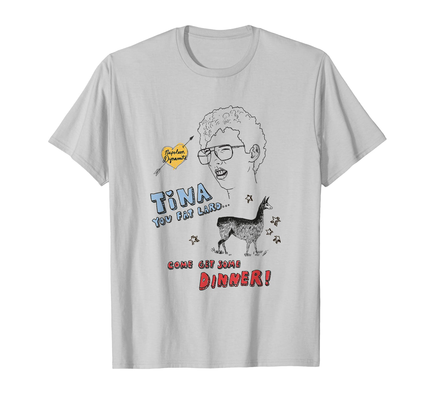 Napoleon Dynamite Tina Get Your Dinner Sketchbook T-Shirt