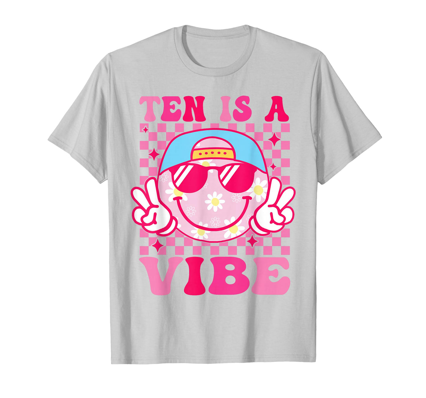 Ten is A Vibe Birthday 10 Year Old Girls 10th Birthday T-Shirt