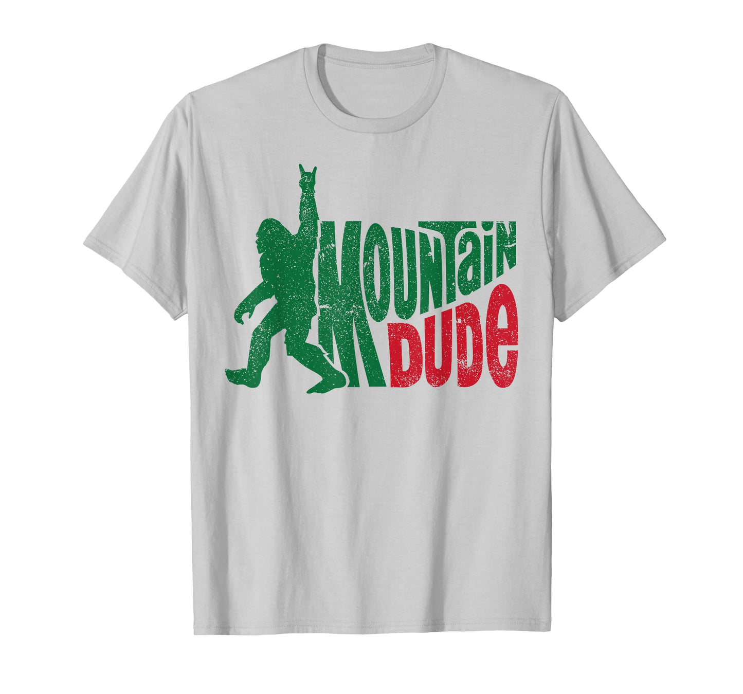 Mountain Dude Funny Bigfoot Sasquatch Rock On Hiking T-Shirt