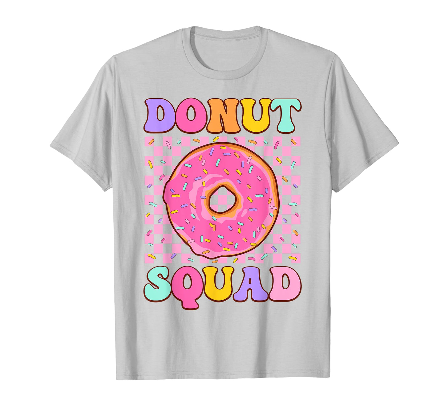 Donut Squad Groovy Donut Lover Birthday Party Girls T-Shirt