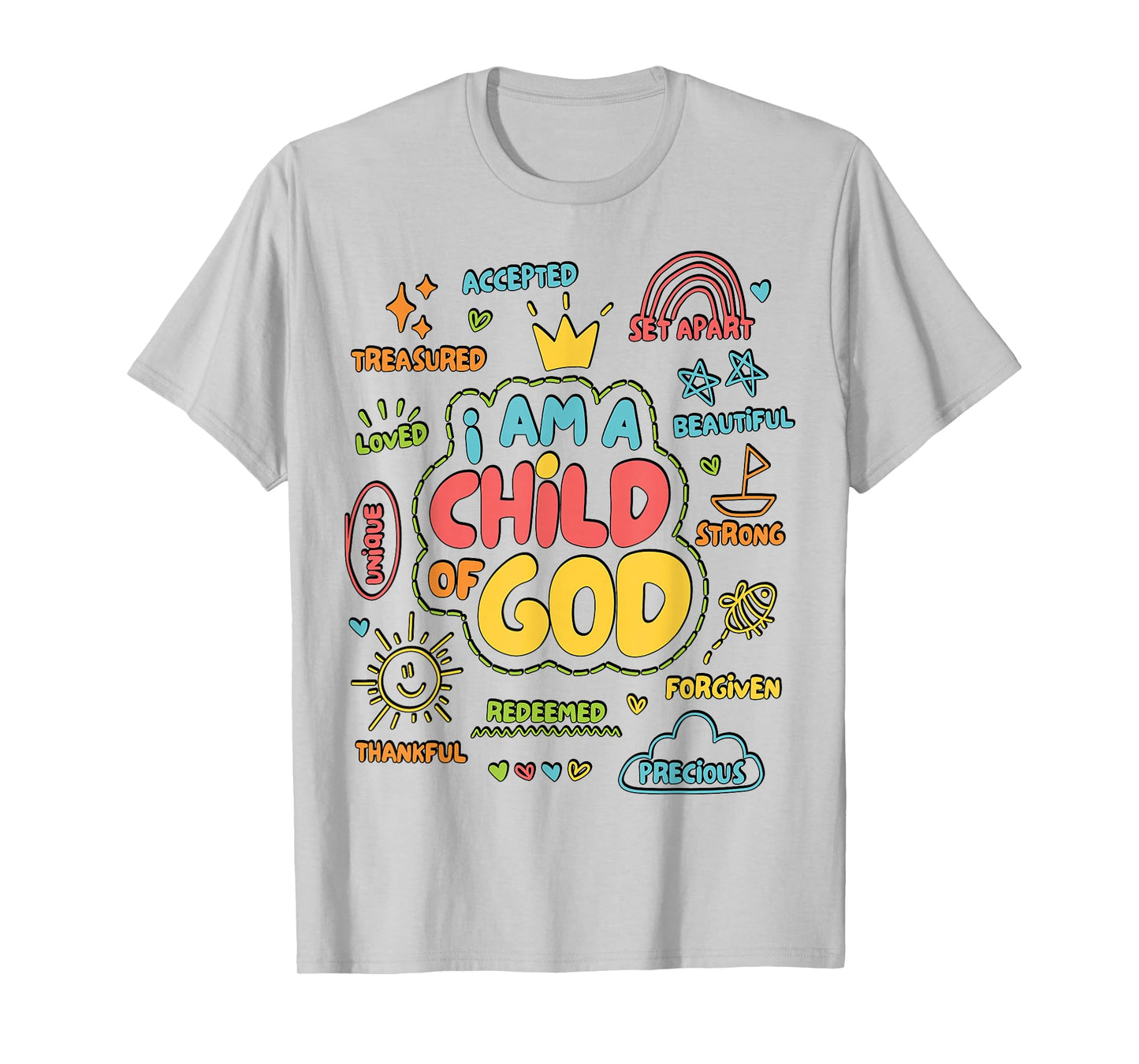 Boy I Am A Child of God Christian Jesus Faith Kids Toddler T-Shirt