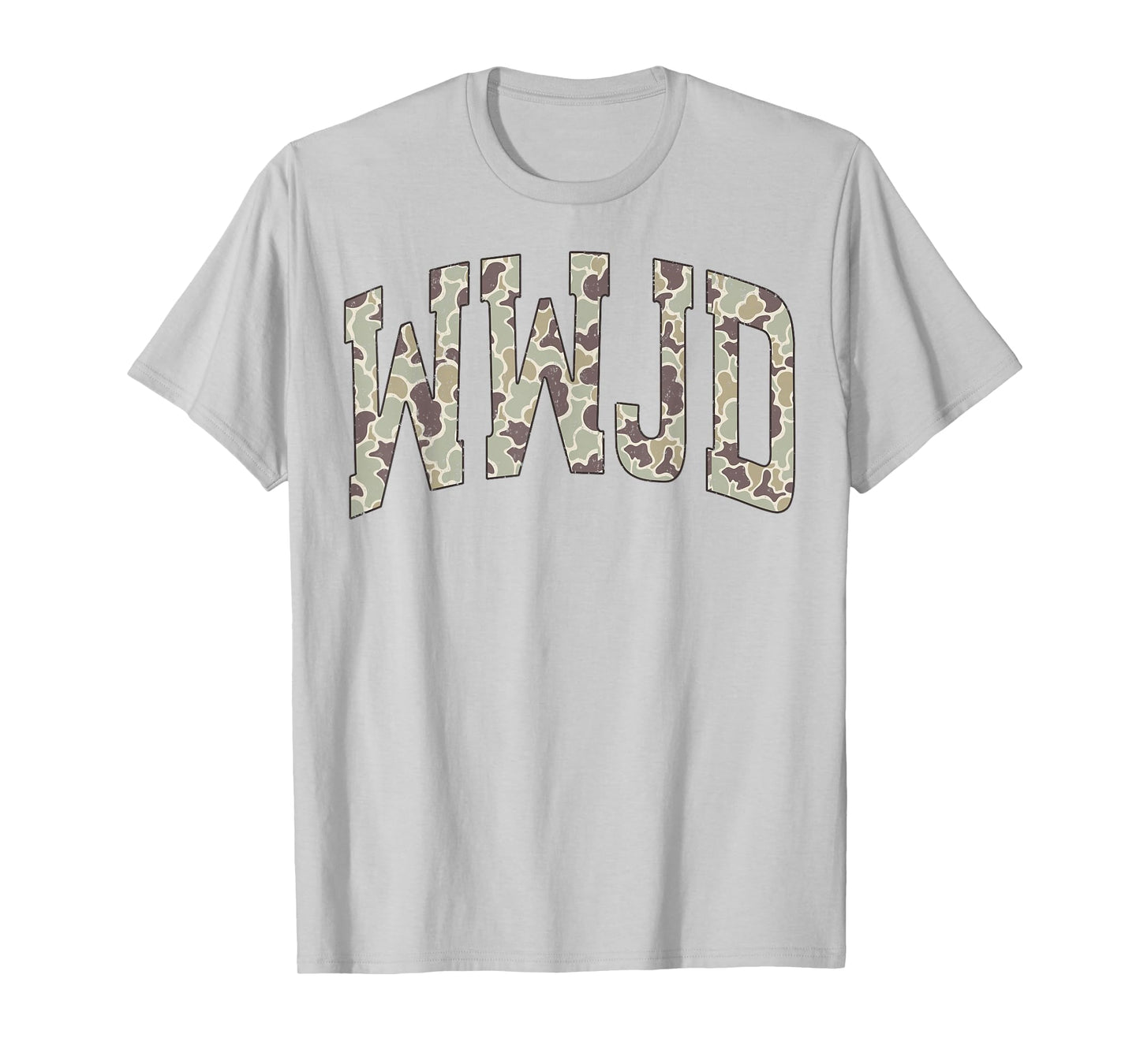 Retro Camo WWJD Jesus Camouflage Christian Boys Men Hunting T-Shirt