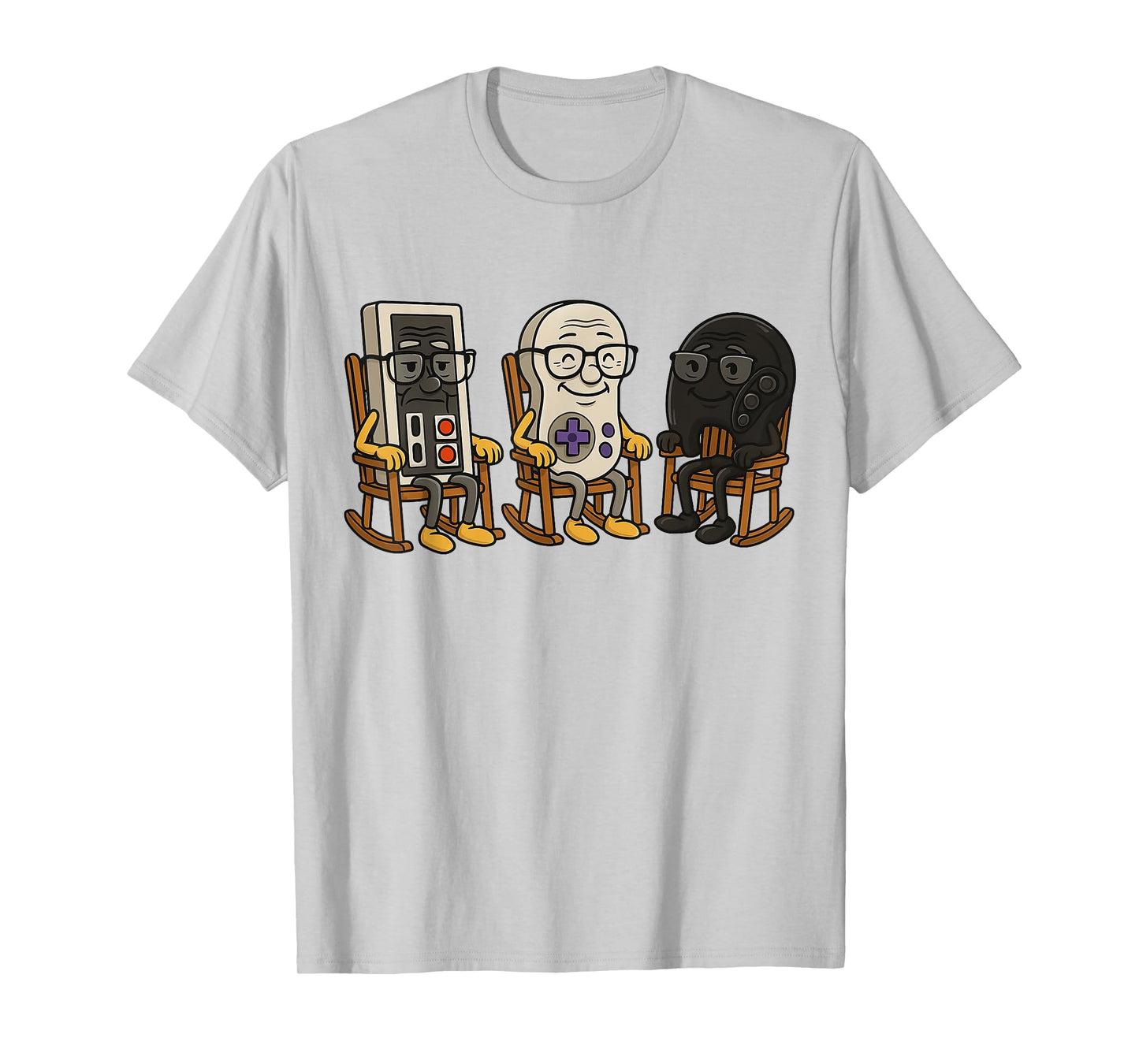 Funny Old Gamer Gaming Retro 90s 80s Video Game Old Gamer T-Shirt