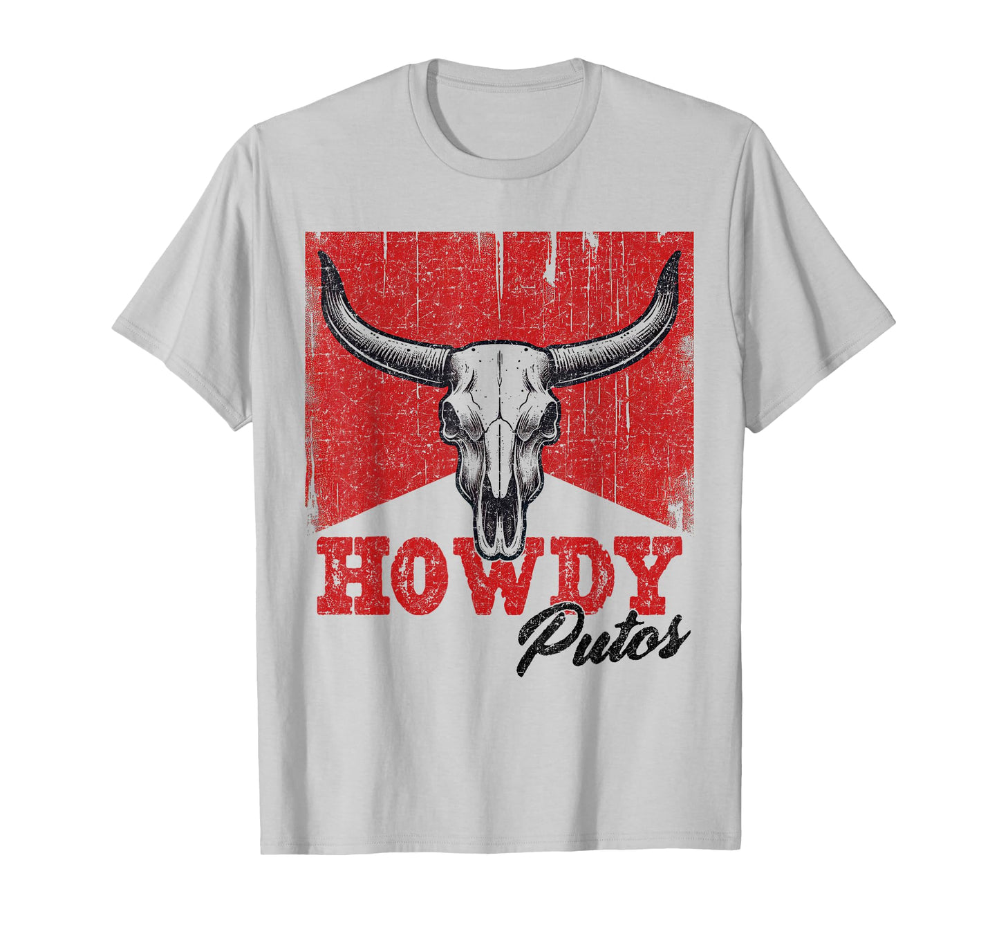Howdy Putos Cool Retro Western Cowboy Vintage Funny sayings T-Shirt