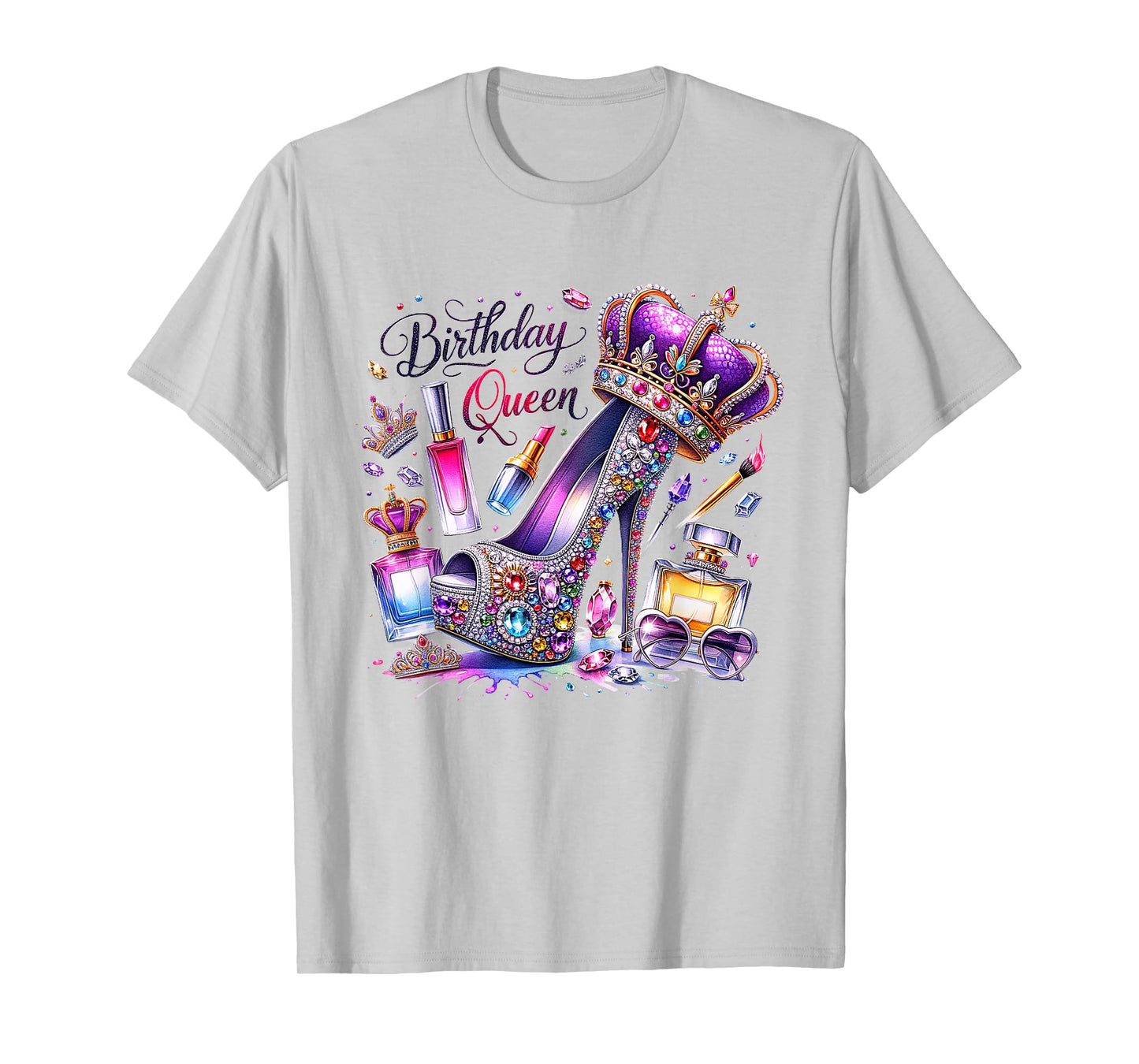 Birthday Queen Happy Birthday Party Girls Women T-Shirt