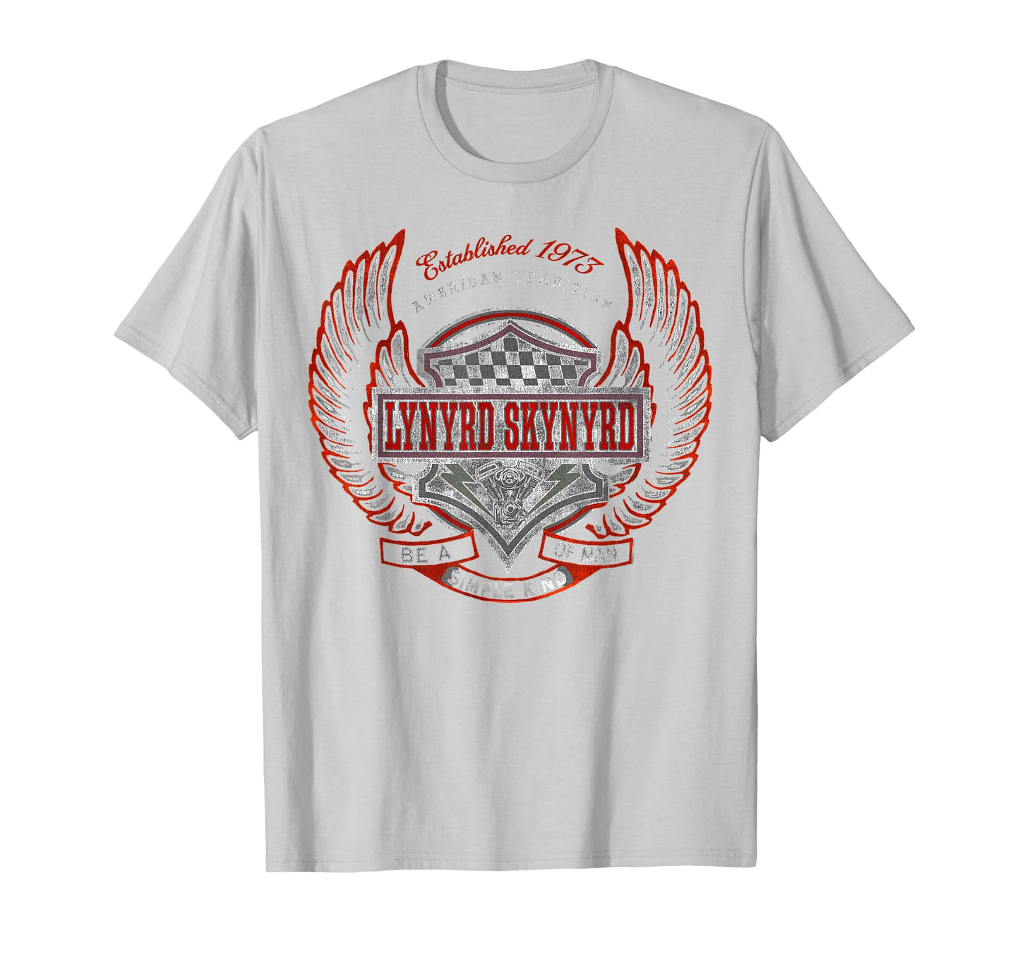 Lynyrd Skynyrd Simple Man 1973 Rally Race Car Biker Fan Rock T-Shirt