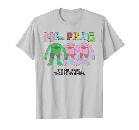 Smiling Friends Colorful Mr. Frog This is My Show Cartoon T-Shirt