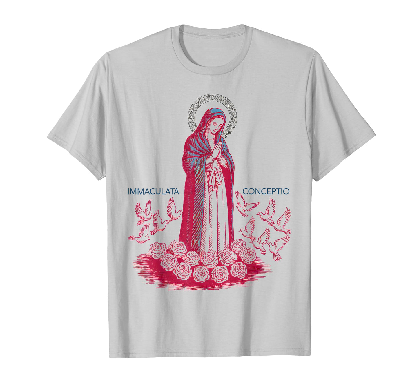 Immaculata Conception Virgin Mary Catholic Religious Artwork T-Shirt