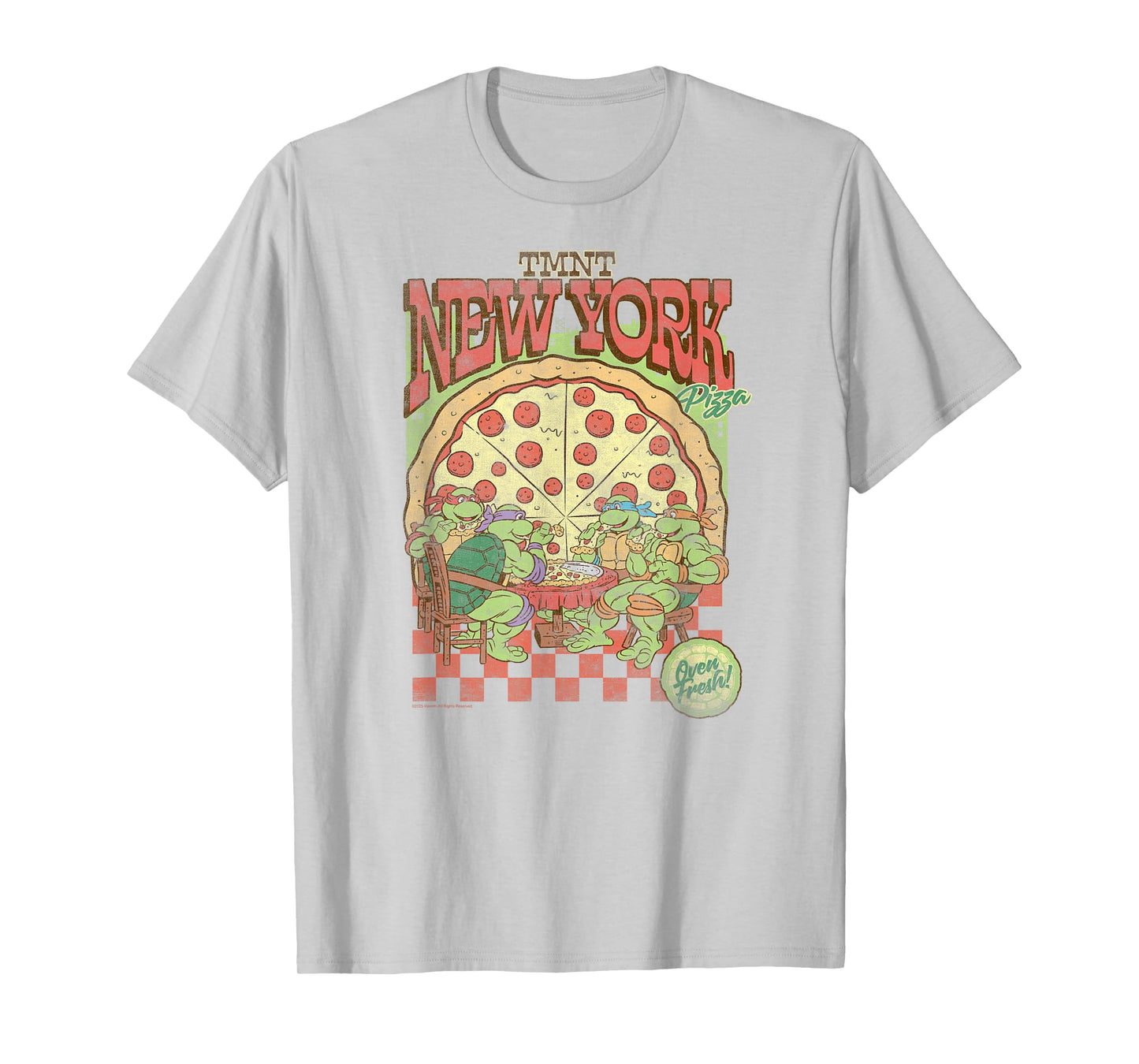 Teenage Mutant Ninja Turtles TMNT New York Pizza Retro T-Shirt