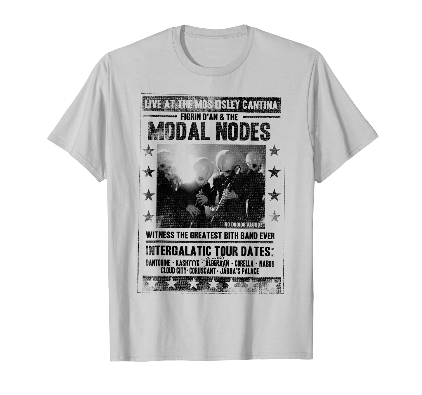 Star Wars The Cantina Band Poster Flyer Graphic T-Shirt T-Shirt