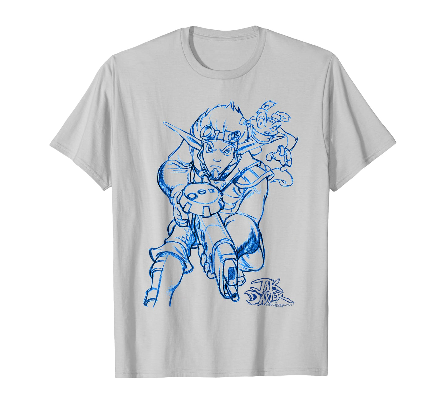 PlayStation Jak & Daxter Duo Action Pose Concept Art T-Shirt