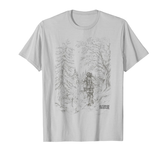 OCTOPATH Traveler 0 - Key Visual Line Art T-Shirt