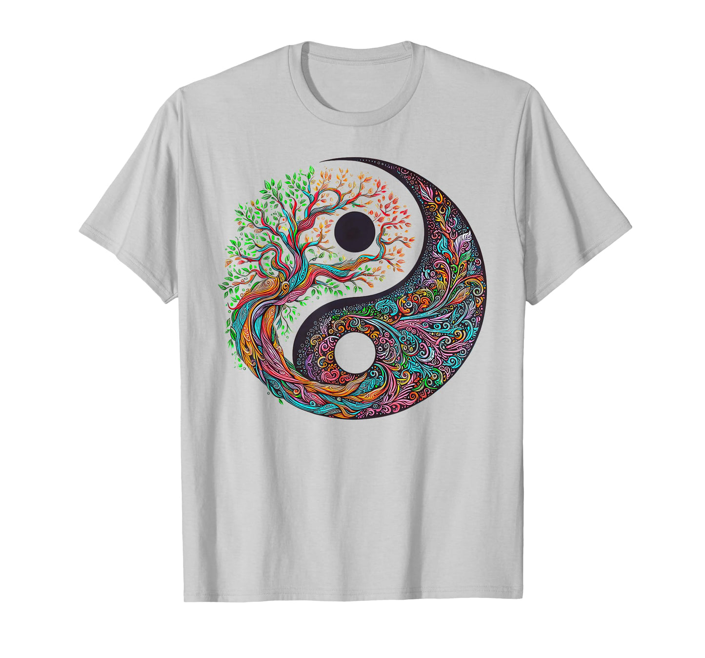 Yin Yang Tree of Life Taoist Symbol Yoga Meditation Buddhist T-Shirt