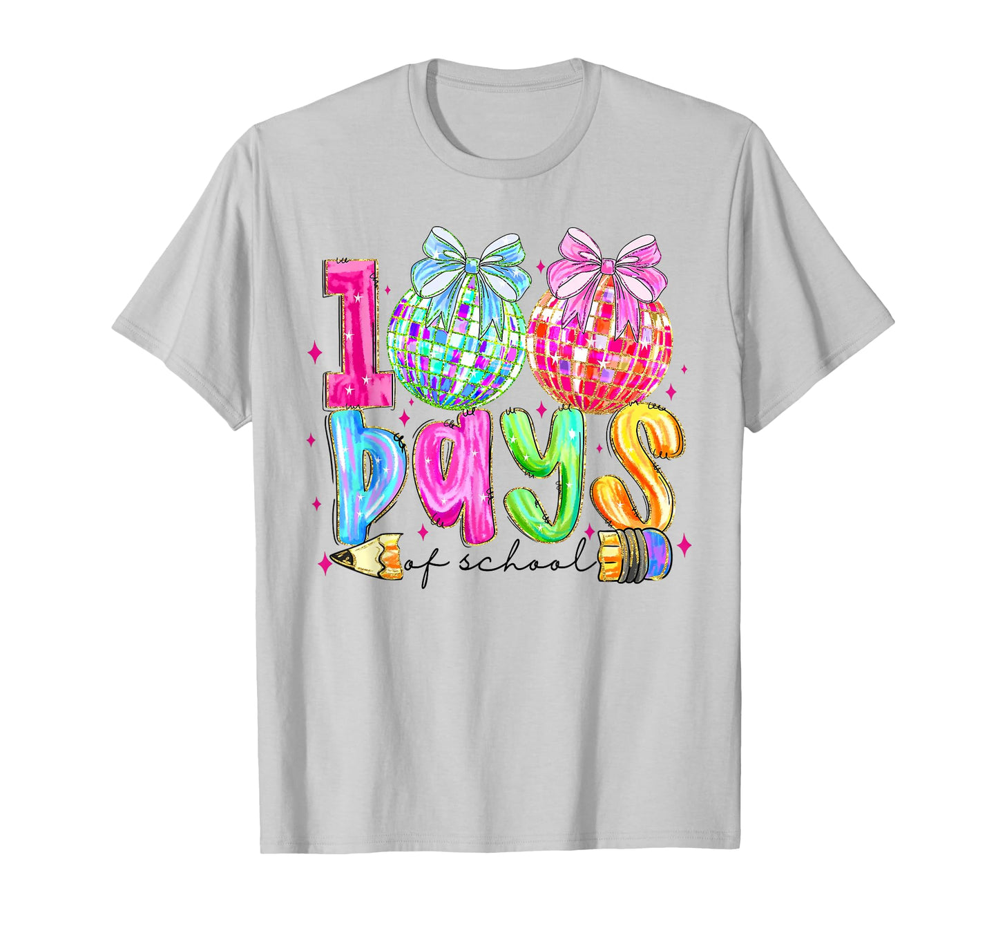 Funny 100 Days of School Teacher Student Kids 100th Day T-Shirt