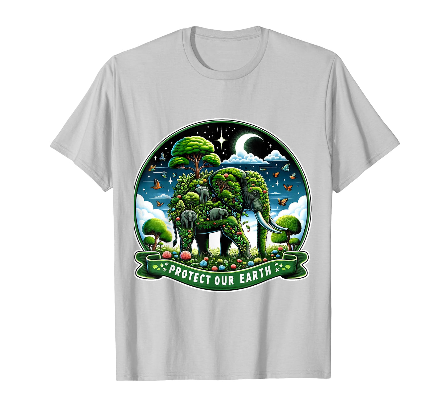 Earth Day 2024 Green Shirt Save Our Planet Elephants Lovers T-Shirt