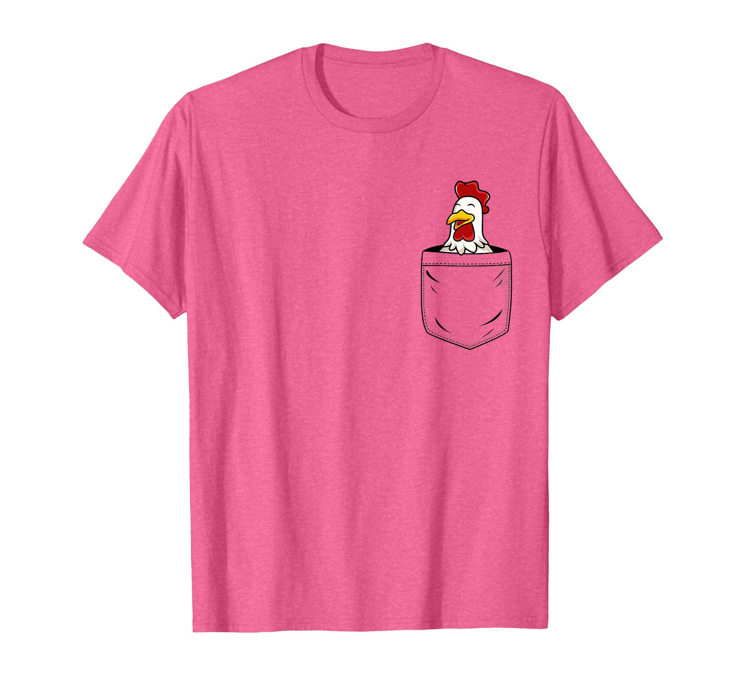 Chicken Lovers Cute Funny Chicken In Pocket T-Shirt