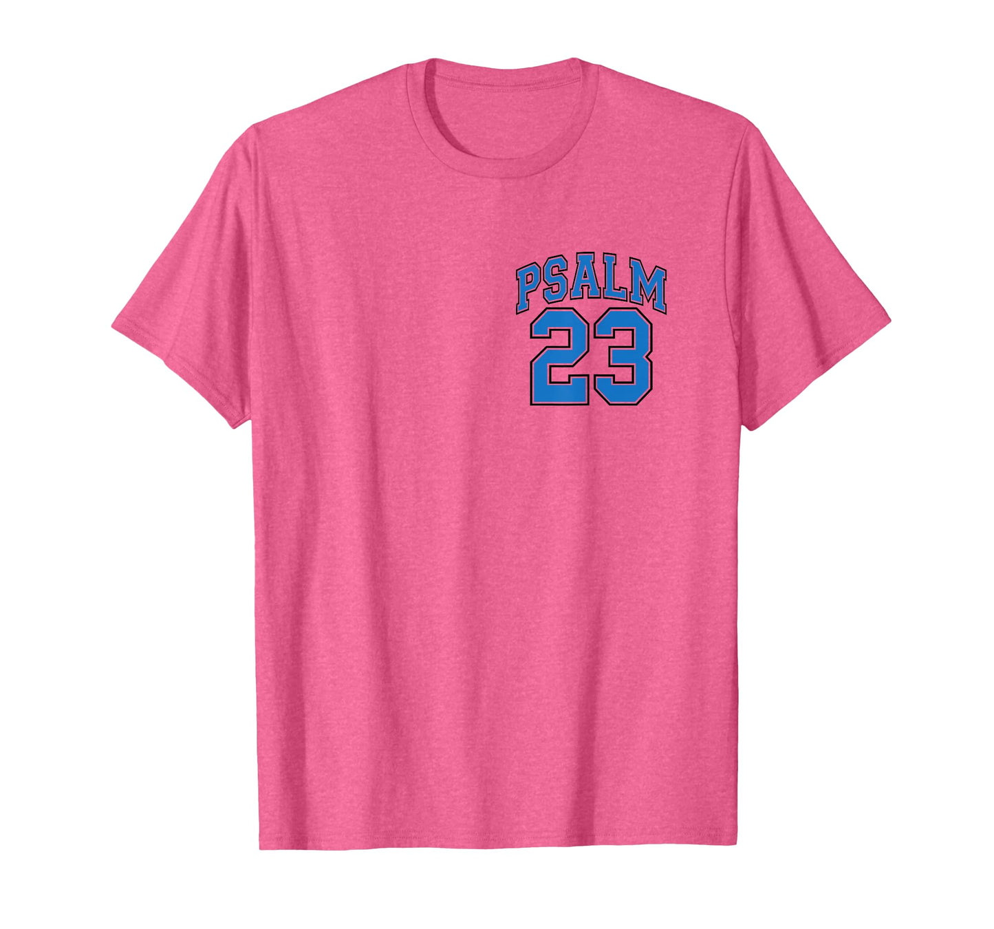 (Front Back Design) Royal Blue, Psalm 23 Lord is My Shepherd T-Shirt