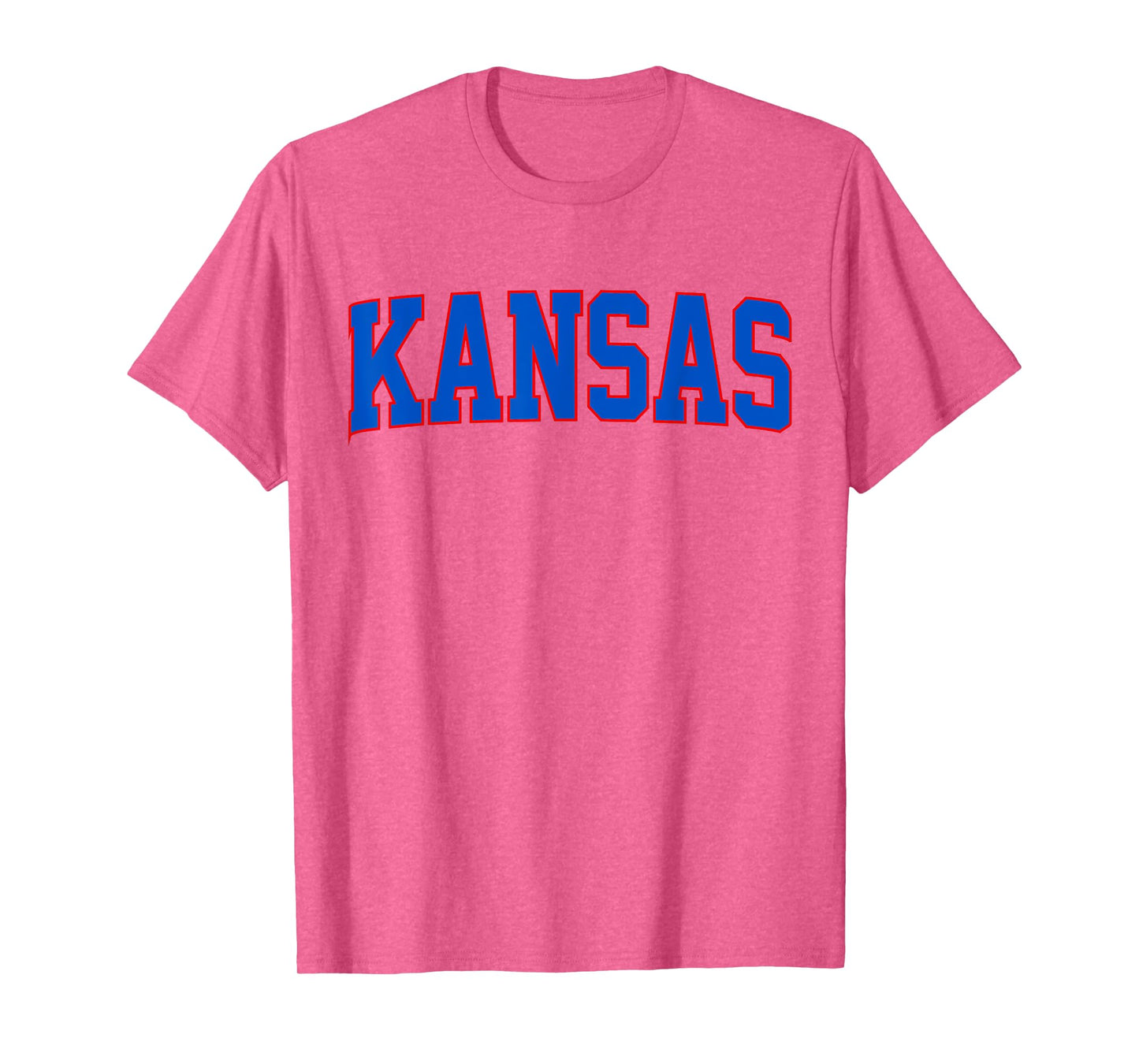 Vintage Kansas Men Retro Blue Kansas Throwback Blue Crimson T-Shirt