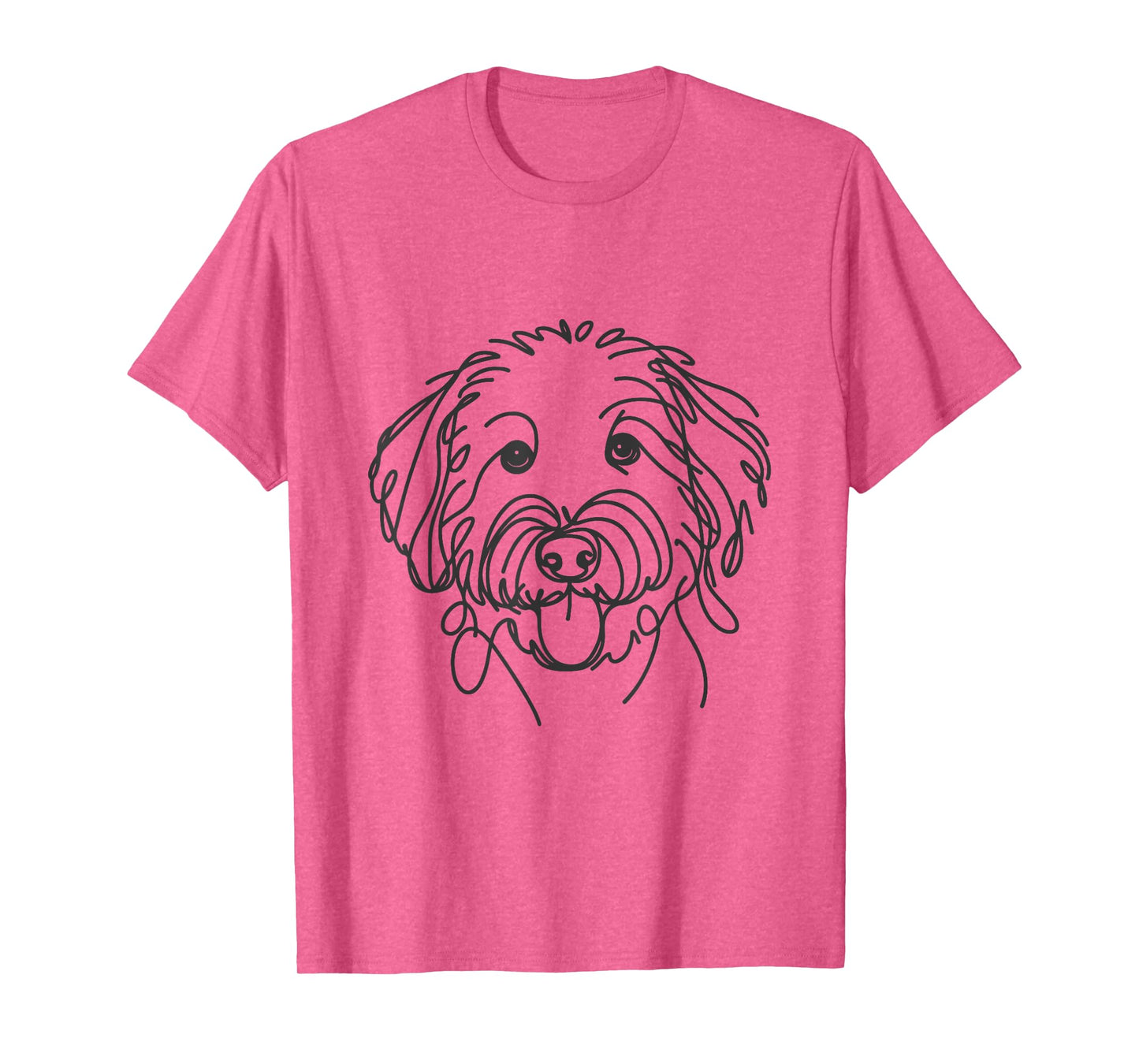 Line Art Dad Mom Dog - Aussiedoodle T-Shirt for Men Women