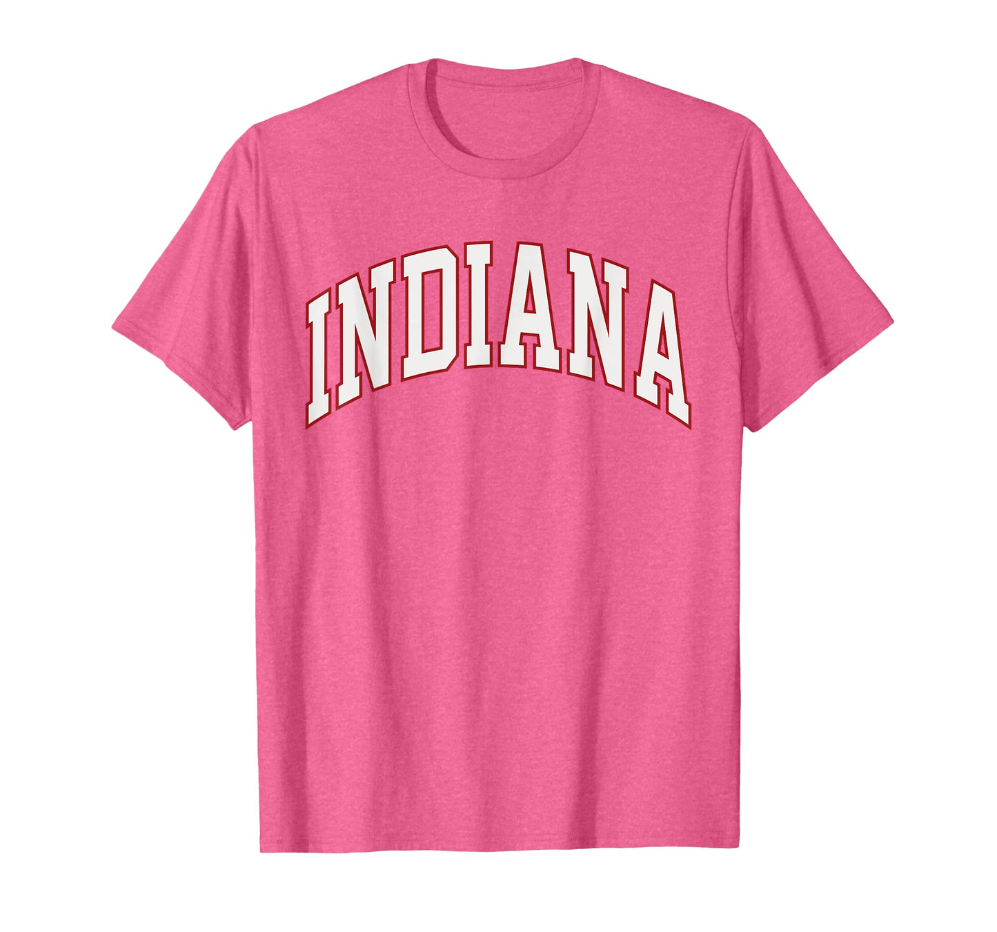 Retro Indiana Men Indiana Women Vintage Red White Souvenir T-Shirt