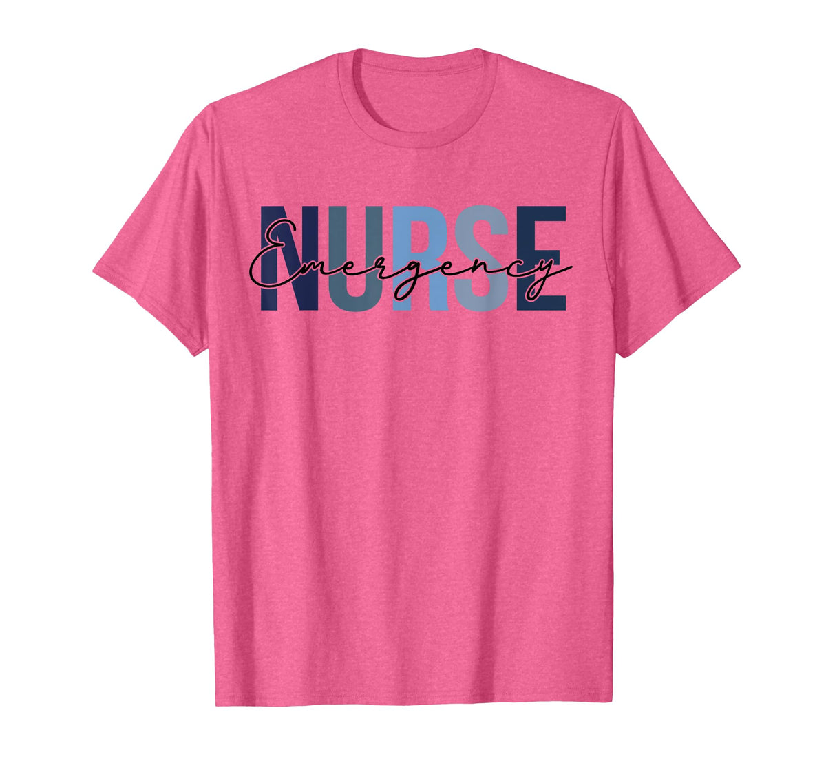 Cute Nurse Apparel Leopard Emergency Nurse Retro T-Shirt for Women, White, Small