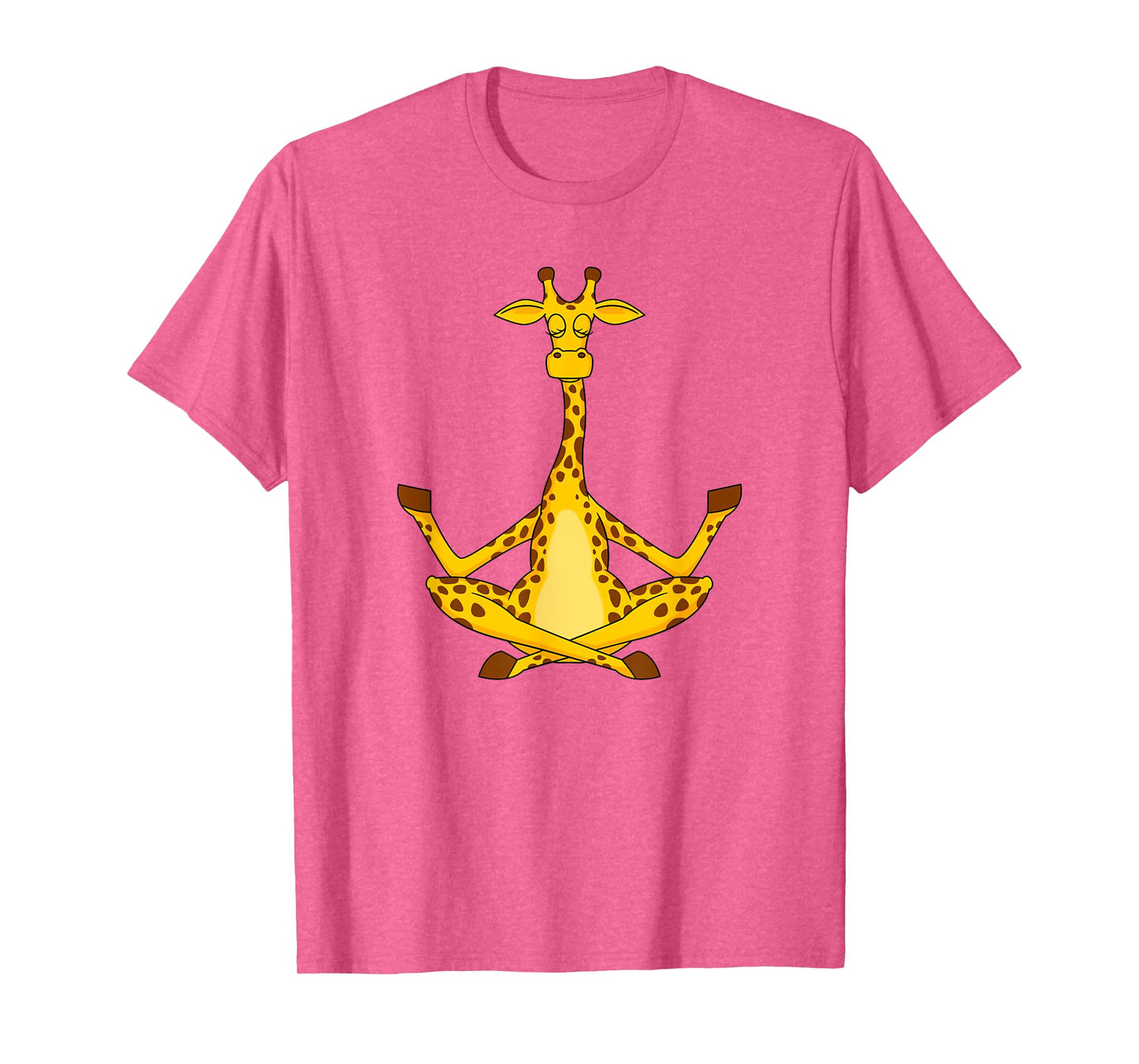 Meditation Giraffe Cartoon Animals Yoga & Fitness Lover T-Shirt
