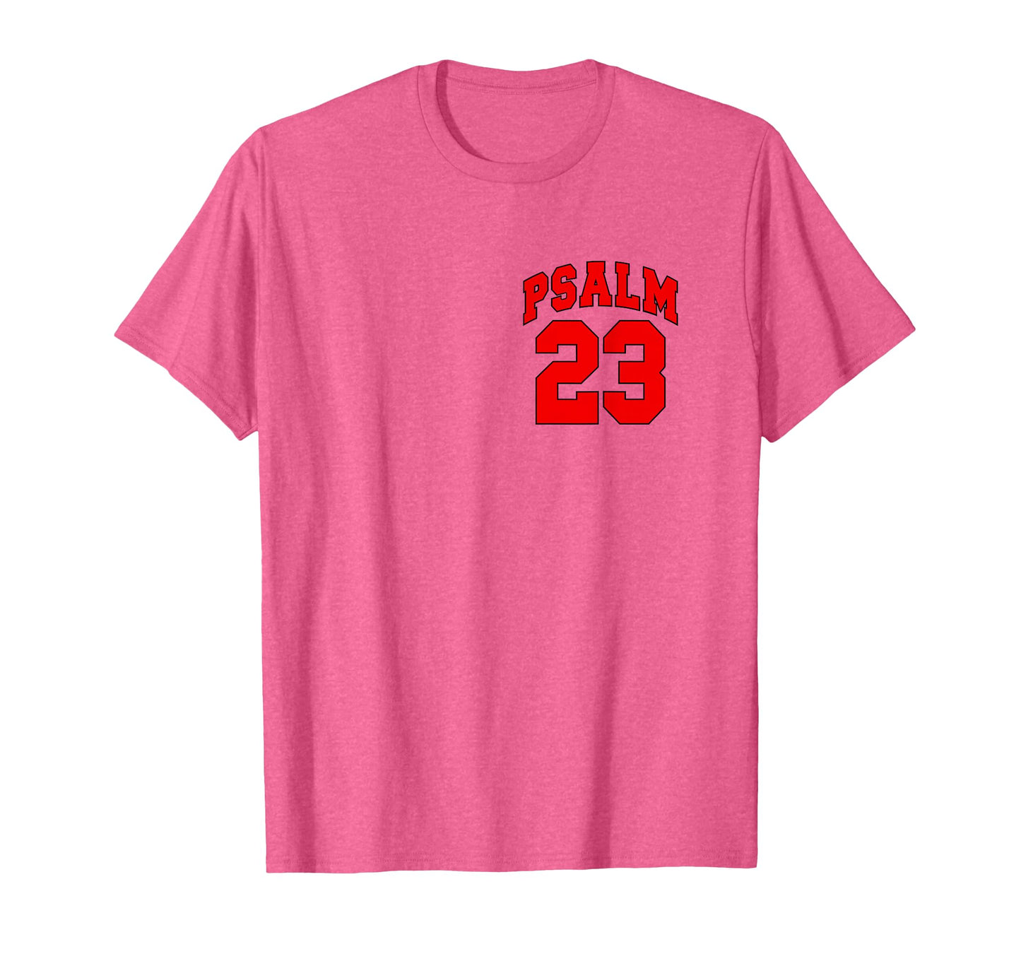 Front Back Designs, Psalm 23 - Lord is My Shepherd Christian T-Shirt