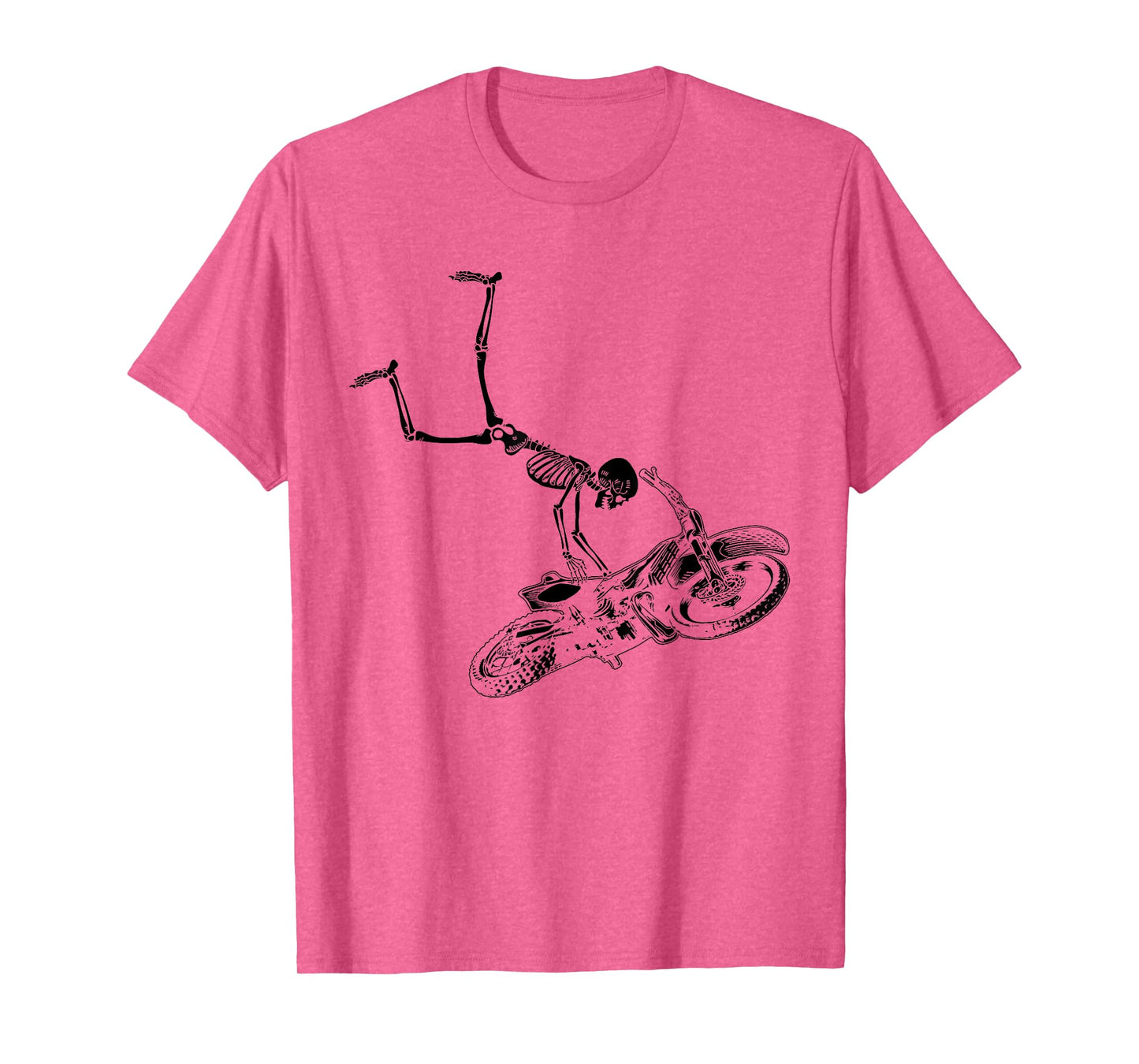 Skeleton riding dirt bike motocross biking T-Shirt