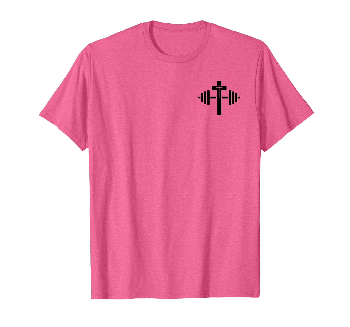 Lift Heavy Pray Hard Christian Workout Apparel 2 Sided T-Shirt
