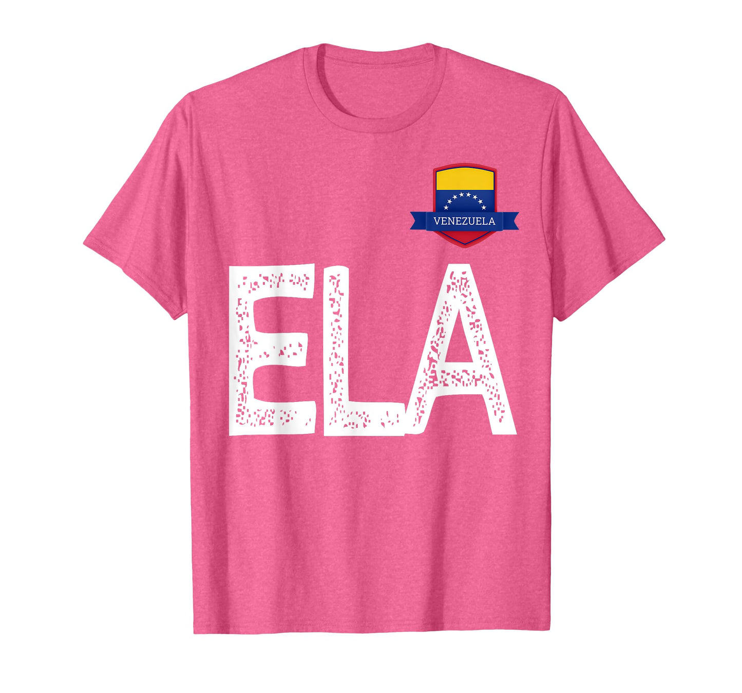 Venezuela Human-Flag Letter E and L and A Venezuela T-Shirt
